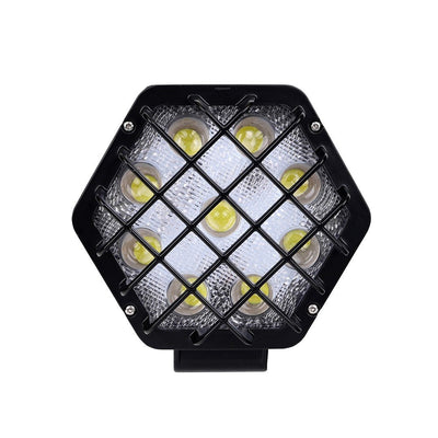 LED Spotlight 27W - HEX work light~1600 Lumens - 12V & 24V DC | daylight white 6500K | IP67 - LEDPLANET.NL