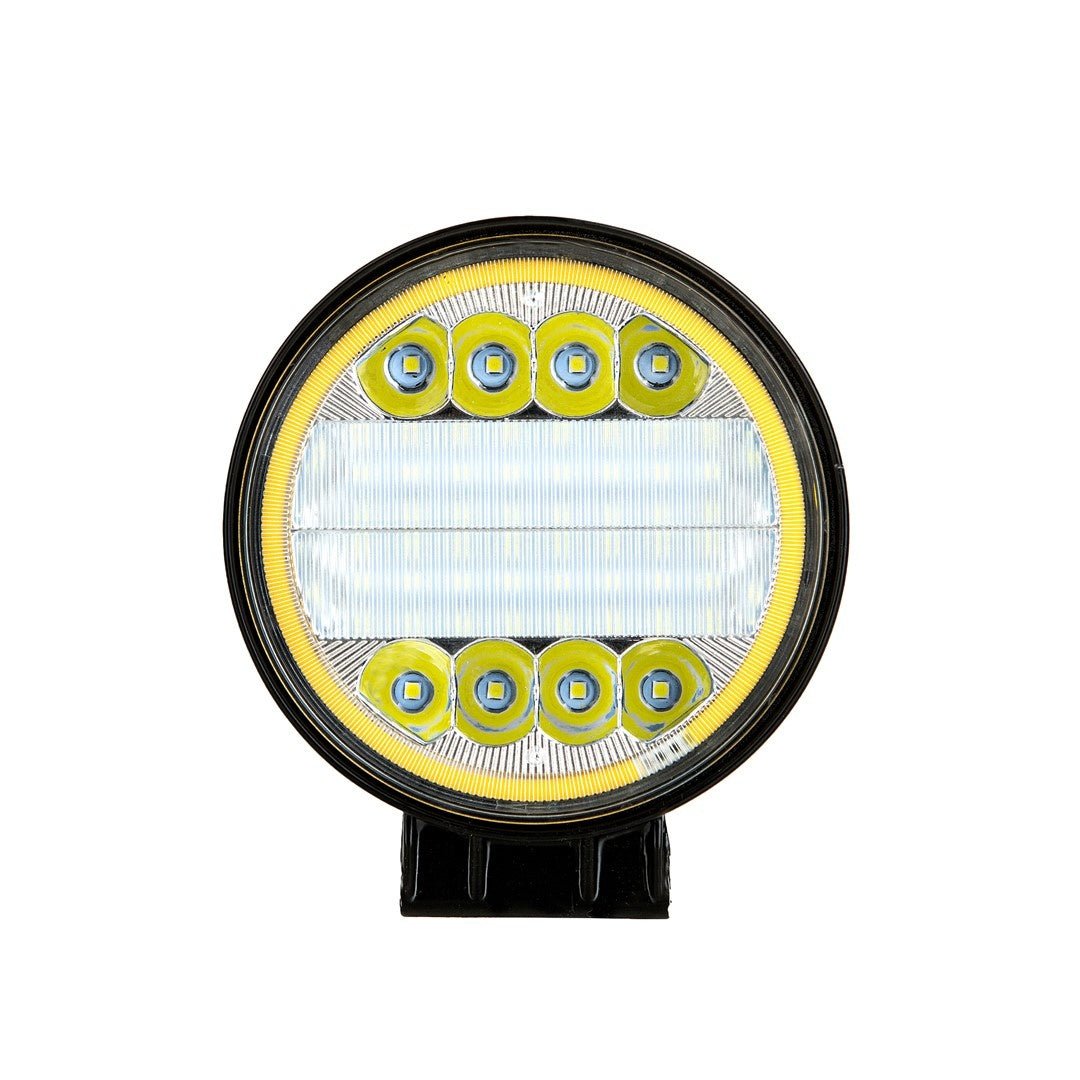 Verstraler LED 38W - Ø 112mm x 45mm | Combo (werklicht + HALO) - 12V & 24V DC | daglichtwit 6500K | IP67 - LEDPLANET.NL