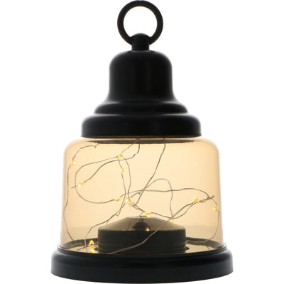 Lampada portatile LED 4 lumen - Bianco caldo 2700K - Senza fili a batterie - IP20 - ABS nero