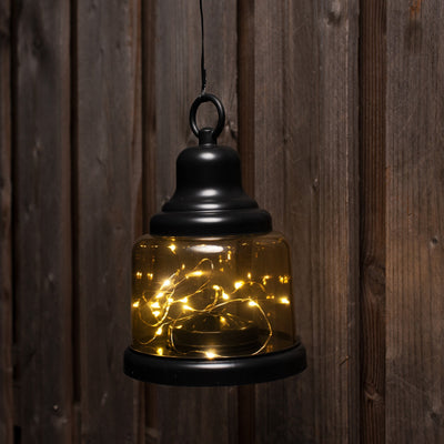 Lampada portatile LED 4 lumen - Bianco caldo 2700K - Senza fili a batterie - IP20 - ABS nero