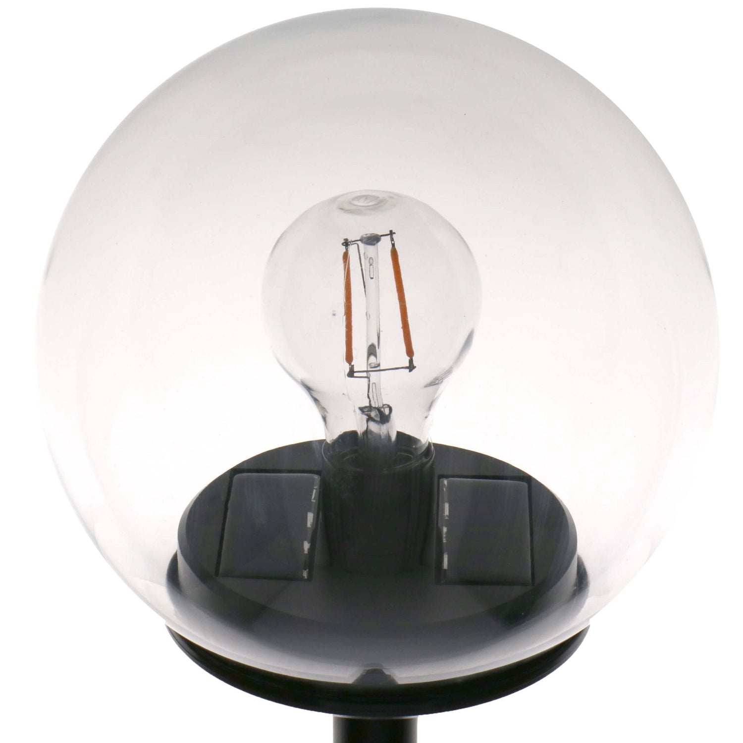 Vintage Solar-Erdspießleuchte mit Sensor - Automatisches Ein-/Ausschalten - Warmweißes Licht - IP44 - 54 cm