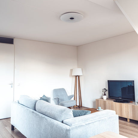 VoiceControl LED Plafondlamp 50 cm met Google Nest & Amazon Echo Dot houder - Bedienbaar met App