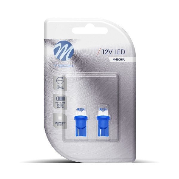 W5W autolamp 2 stuks | LED T10 blauw - 0.29 Watt - 12V DC - LEDPLANET.NL