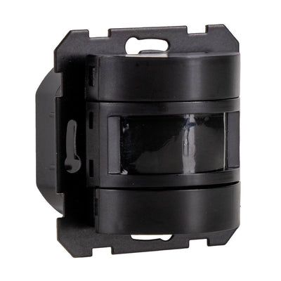 Wandschalter mit Bewegungsmelder – Unterputzmontage 55 x 55 mm – Erfassungsbereich 180° – Max. 500 W – Schwarz