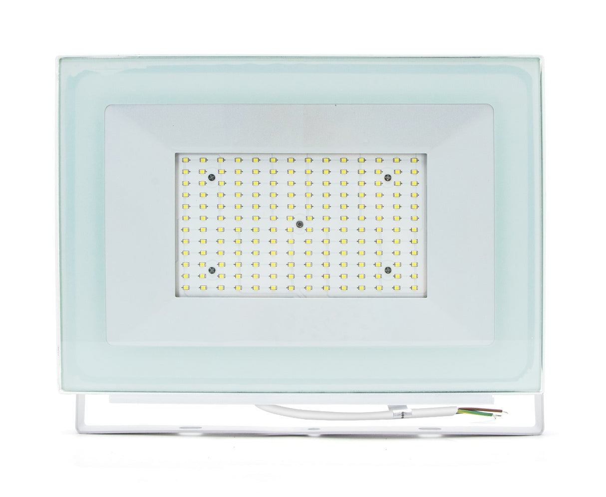 Außenleuchte weiß | LED 150W=1350W Strahler | Tageslichtweiß 6400K | wasserdicht IP65