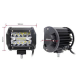 Werklicht high power | LED verstraler 20x3=60W schijnwerper | 6000K IP67 | 10 - 30 Volt - LEDPLANET.NL