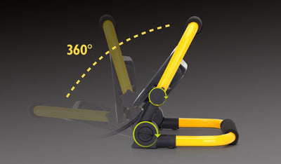 Projecteur de travail sur pied | projecteur de chantier LED 10 W = 90 W - 900 lumens | câble de 180 cm avec fiche | blanc lumière du jour 6500 K - IP44 - LEDPLANET.NL