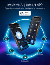 Aigostar wifi inbouwspot led 22cm met app voor bediening, dimfunctie, en timerinstelling 3000K-6500K