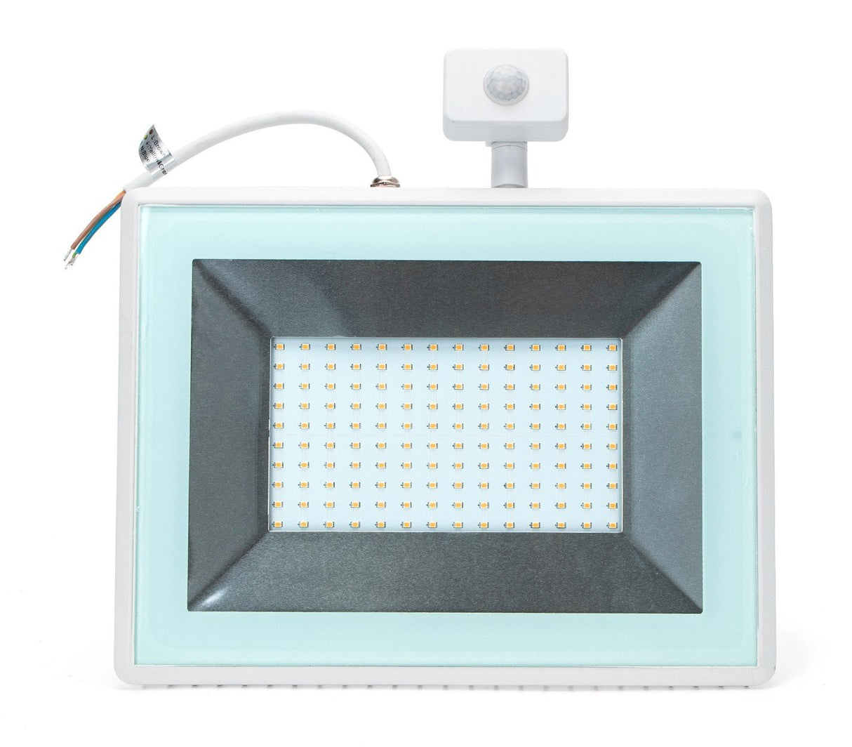 Outdoor lamp white | LED 100W=1000W halogen spotlight | IR sensor | daylight white 6400K | waterproof IP65