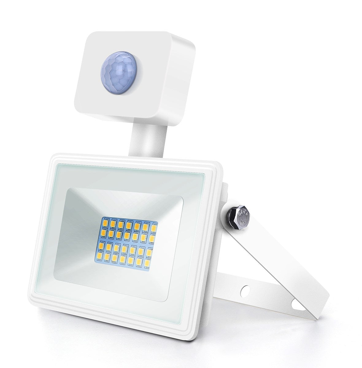 LED outdoor lamp white | 20W=200W LED spotlight | IR sensor | daylight white 6400K | waterproof IP65