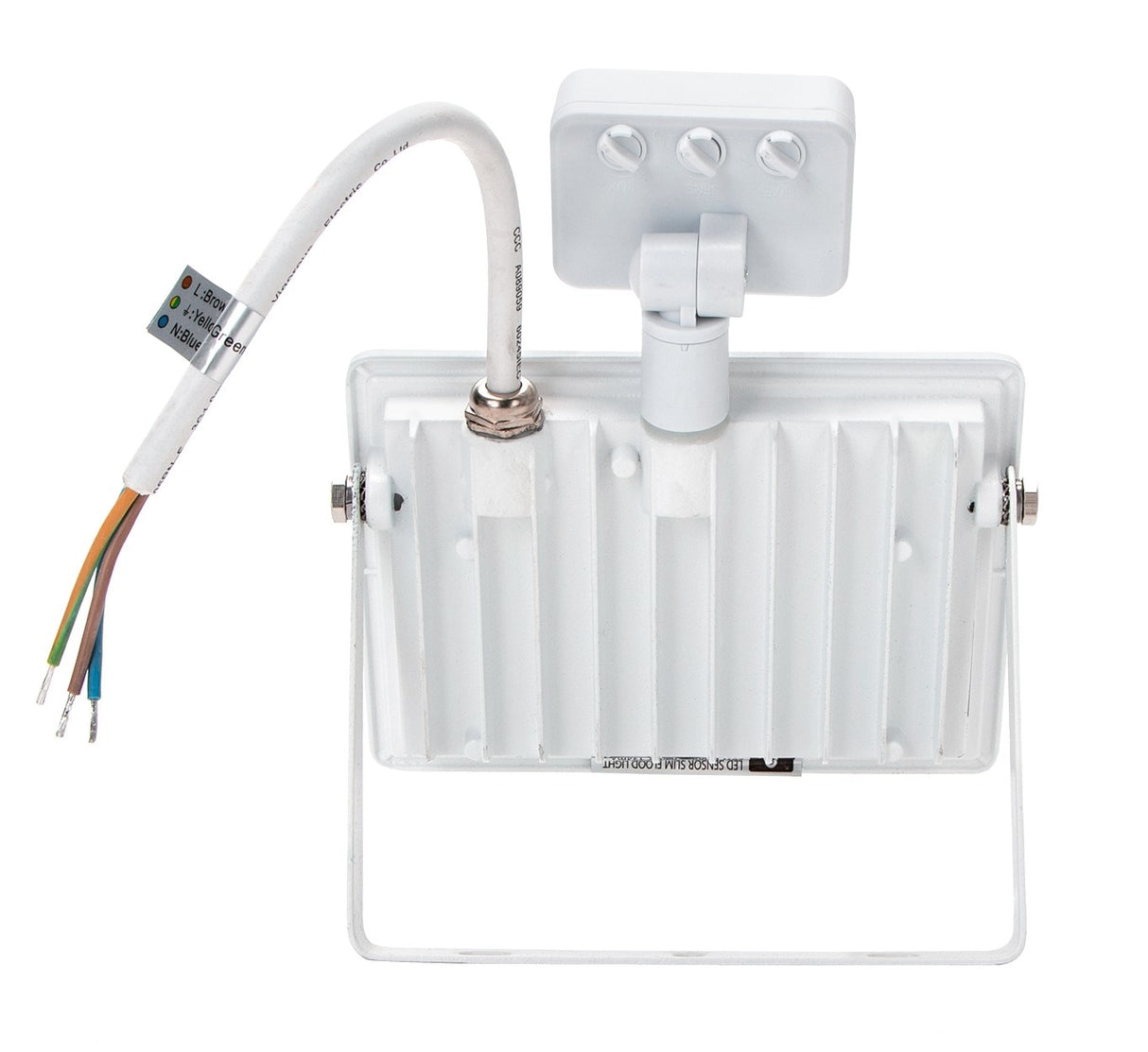 LED outdoor lamp white | 30W=300W LED spotlight | IR sensor | cool white 4000K | waterproof IP65