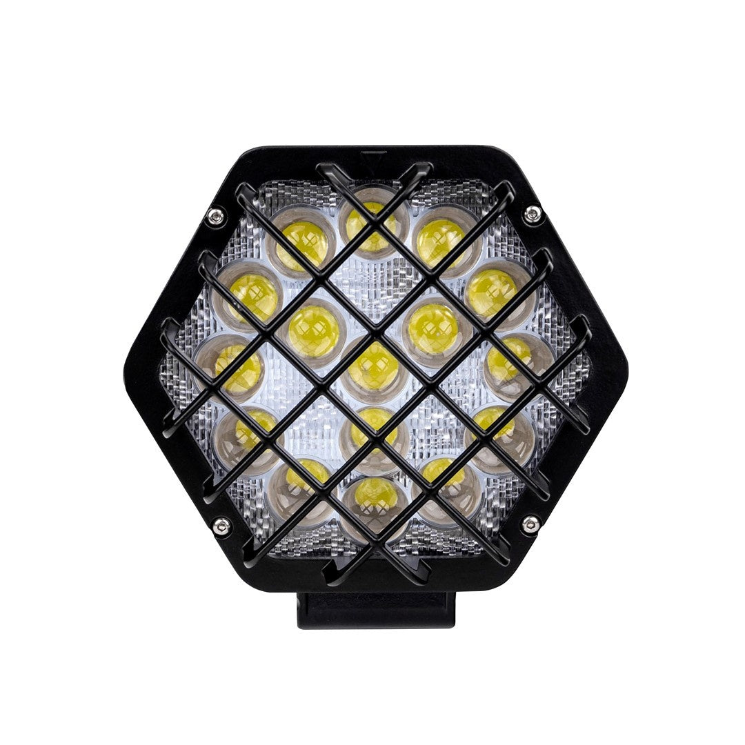 Floodlight LED 48W - work light HEX~2300 Lumen - 12V &amp; 24V DC | daylight white 6500K | IP67