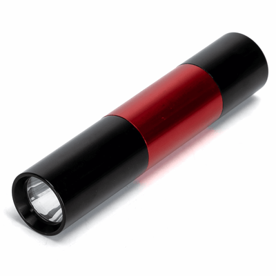 Aigostar-Taschenlampe für 1×-AA-Batterie in Schwarz und Rot mit heller LED-Beleuchtung für den Einsatz im Freien